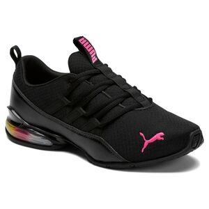❤️NIB❤️ PUMA RIAZ PROWL RAINBOW ATHLETIC SHOES Black/Luminous Pink Size 6.5